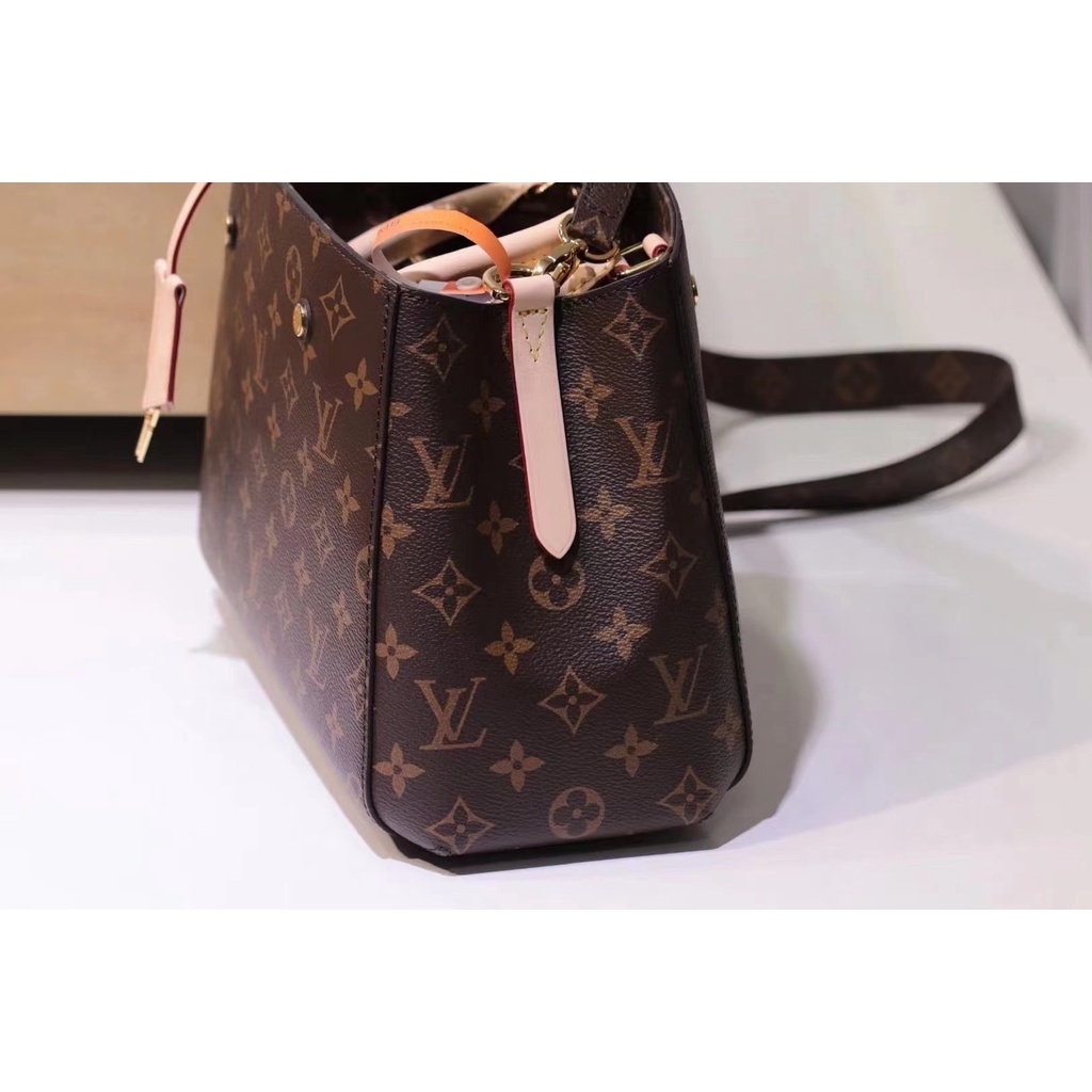 super premium tas Montaigne BB monogram handbags M41055