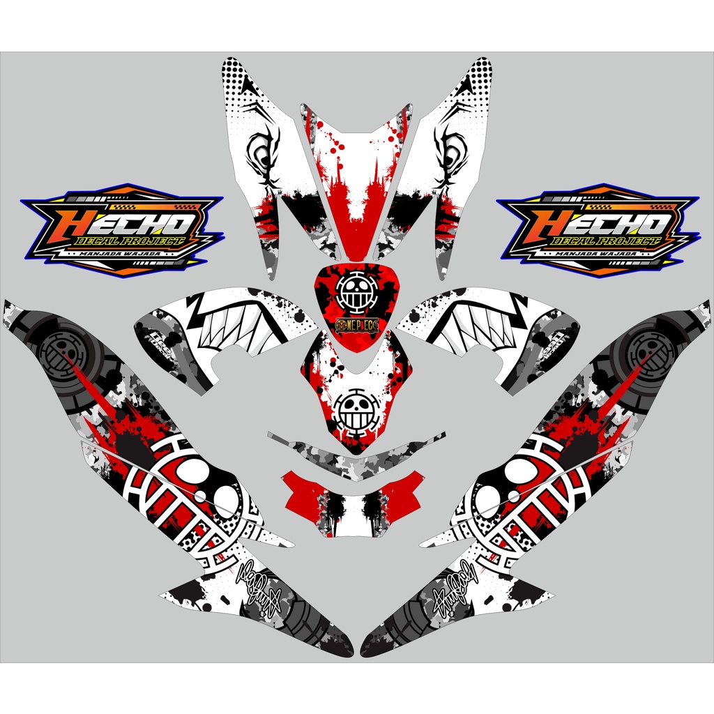 Decal Stiker Full Body Aerox 155 Old 2017 2018 Sticker 2019 2020 Modifikasi Road Race Variasi Akseso