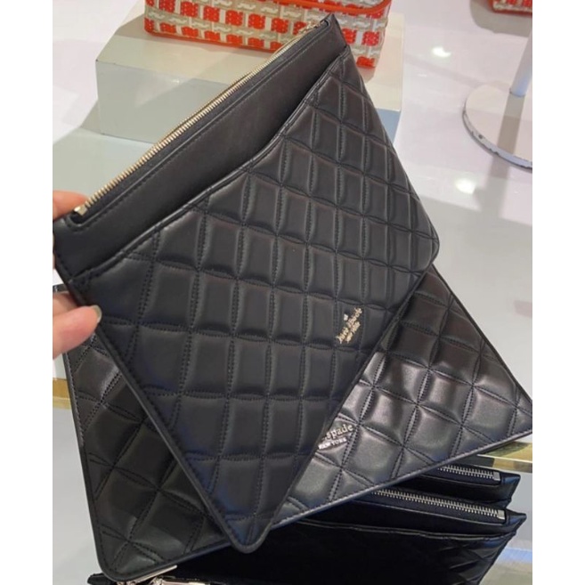 Pouch Kate Spade Large Zip Natalia Black