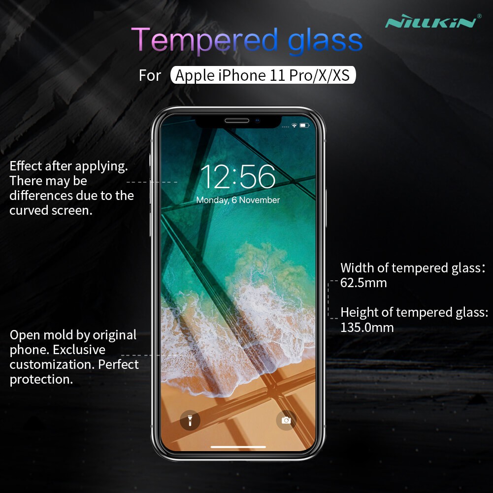 AUTHENTIC Tempered glass IPHONE 11 PRO 5.8inch Thickness 0.2mm H+P