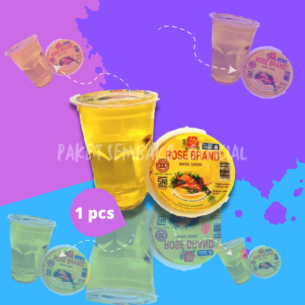 

Minyak goreng cup rose brand 220 ml