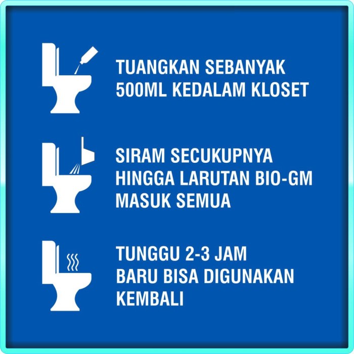 BIO GM Mengatasi WC dan Septic Tank Mampet, Penuh, Luber Kemasan [500ml]