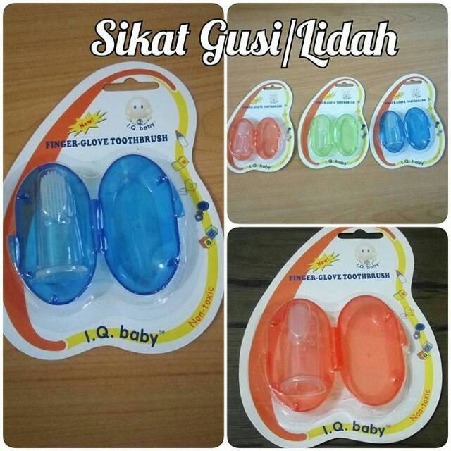 finger brush iq baby / sikat gigi silikon jari