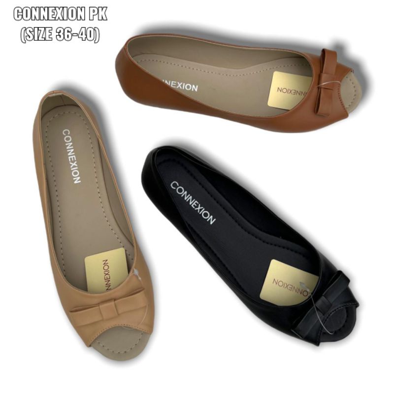 Flatshoes connexion terbaru brand matahari model hiasan pita