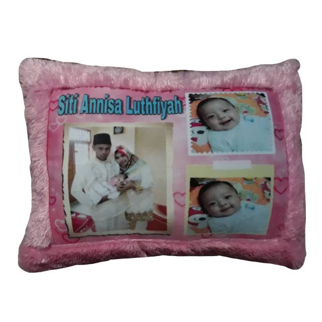 Bantal foto /bantal foto karakter/ bantal love foto