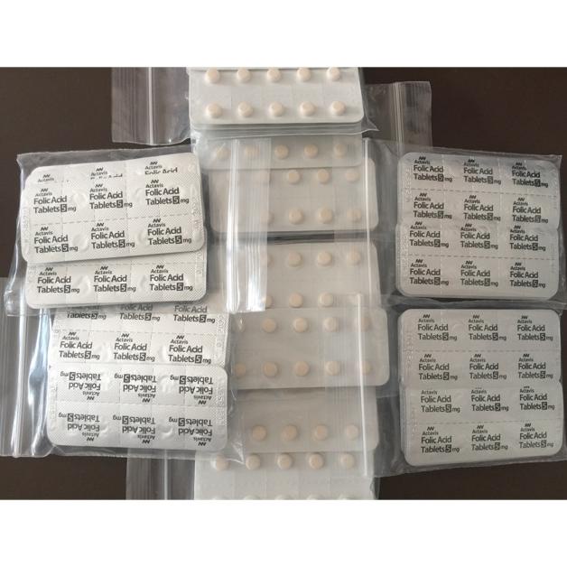 

BISA COD Restock Actavis Folic Acid Impor Ori Singapore 5mg/Asam Folat 10Strips