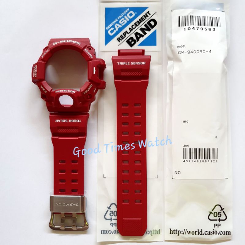 PAKET STRAP BEZEL G-SHOCK GW-9400RD-4 GW 9400RD GW 9400 Casio Original