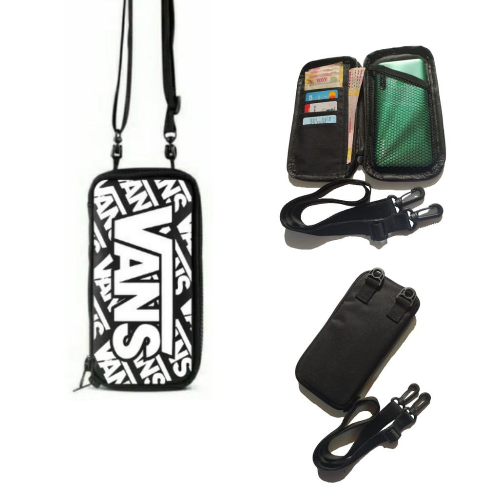 Sako Hanging Wallet Dompet Hp Gantung Leher Model Stussy