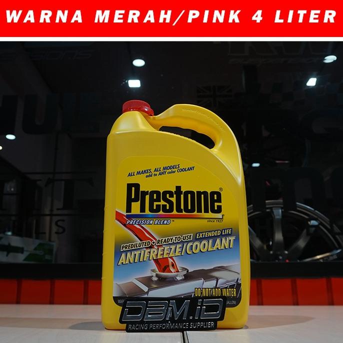 Air Radiator Mobil Motor Coolant PRESTONE Antifreeze 4 Liter
