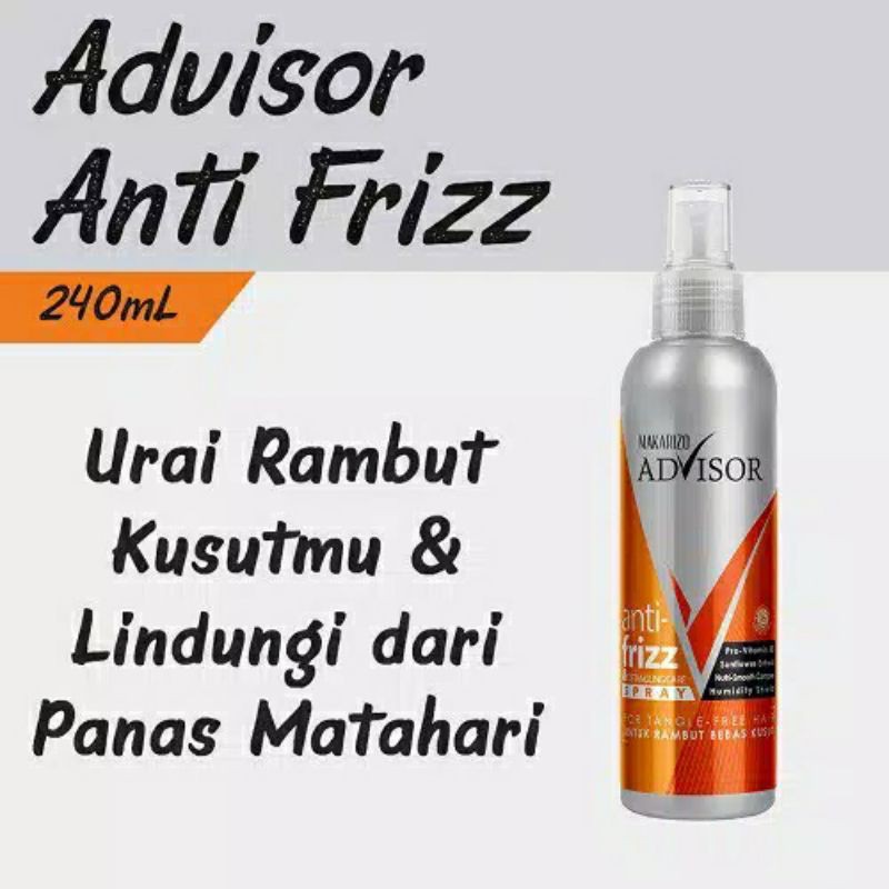 [240ml] Makarizo Advisor Anti Frizz &amp; Detangling Care Spray