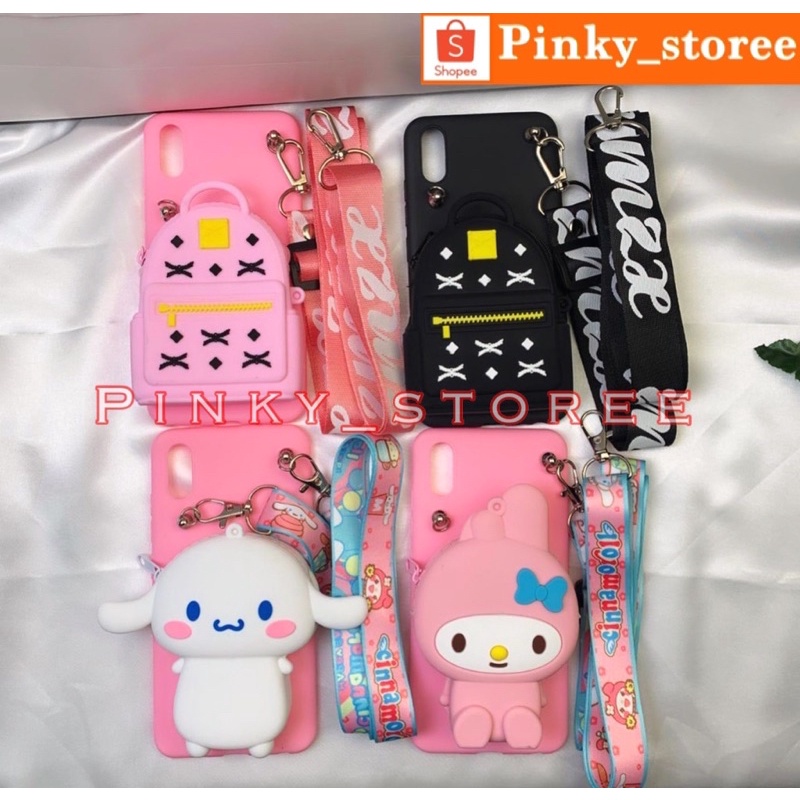 OPPO A33 A53 A91 A31 A5 A9/ CASE BONEKA DOMPET KOIN+TALI SLEMPANG