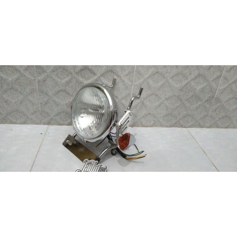 Lampu depan autopal pesek headlamp autopal H4 lampu depan cb gl megapro tiger