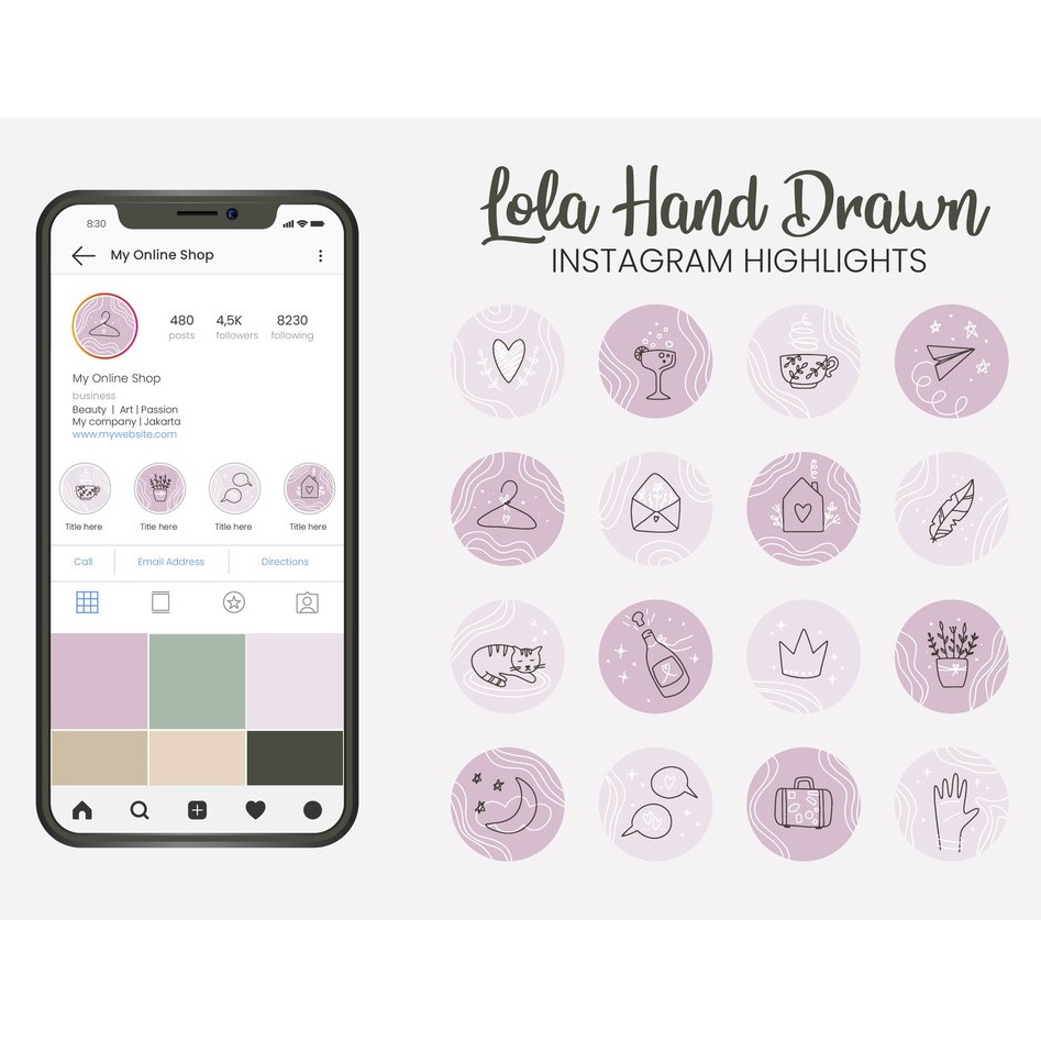 Instagram Story Highlight - 16 File - Digital Product - Ga Pake Ongkir - Update Tiap Minggu