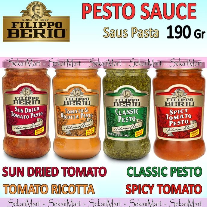 

FILIPPO BERIO Pesto Sauce 190g - FILIPO Saus Pasta Classic All Variant
