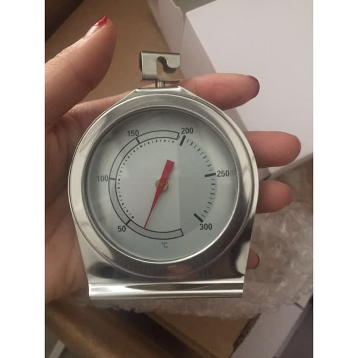 Thermometer Oven Analog Pengukur Suhu Temperature Gauge Makanan Kue 300 C Stainless Steel Peralatan