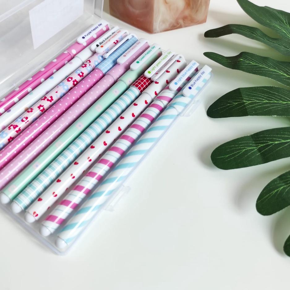

First Order PEN MARBLE SET ISI 10 TINTA WARNA WARNI PULPEN PENA UNIK LUCU
