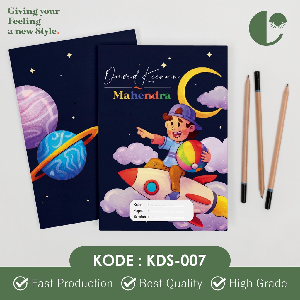 

Sampul Buku Custom | Sampul Aesthetic | Sampul Custom Nama | Free Desain - KDS-007