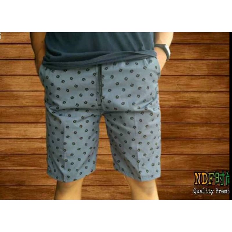 TERLARIS CELANA CHINOS PENDEK MOTIF DEWASA-SILVER MOTIF