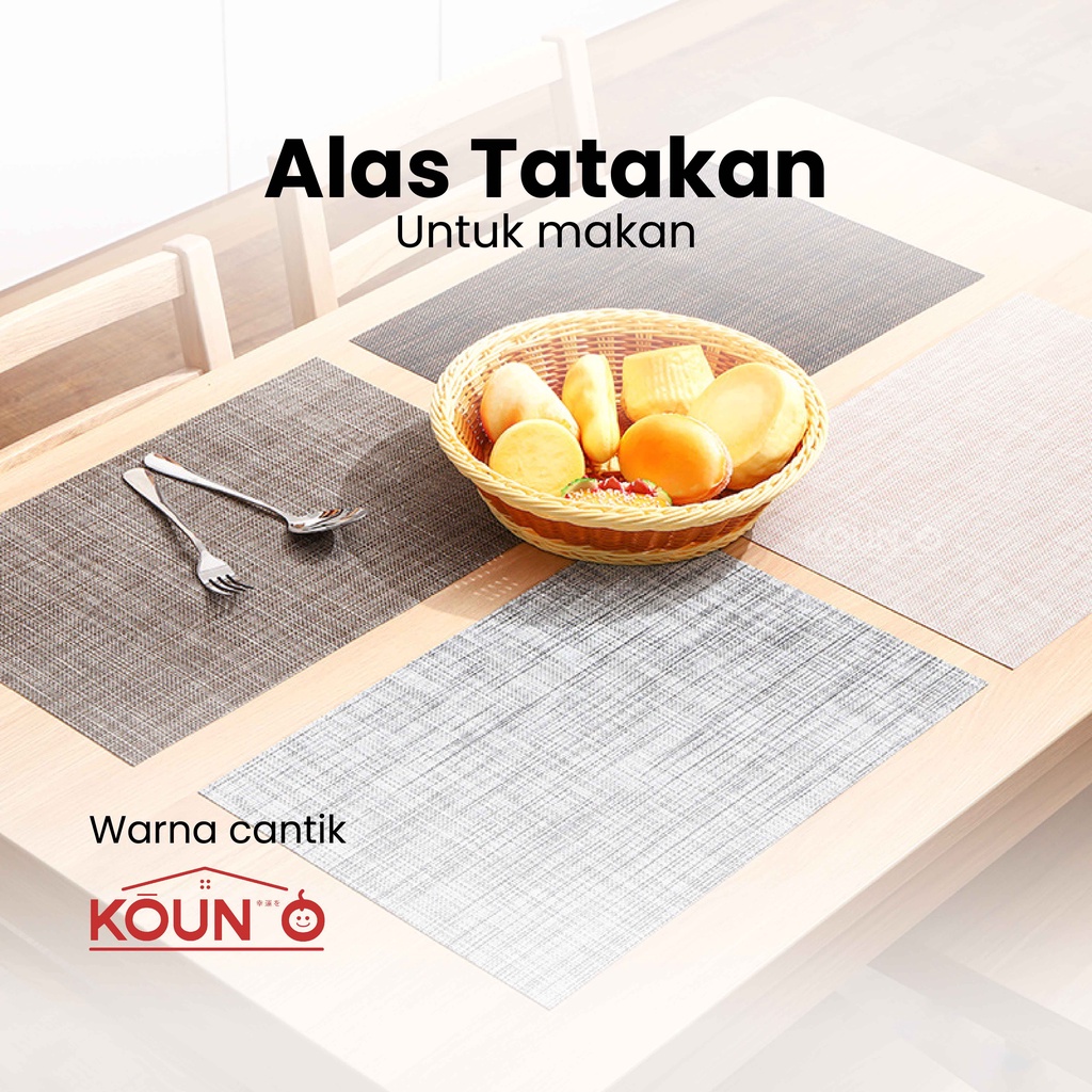 Tatakan Piring Meja Makan Tahan Panas Tatakan Gelas Aesthetic Alas Piring Anti Panas Table Mat Placement Tatakan Serbaguna