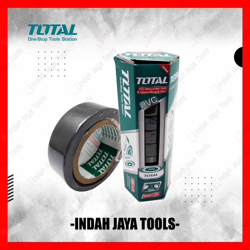 TOTAL THPET1103 Lakban Isolasi Listrik Kabel PVC Insulating Tape