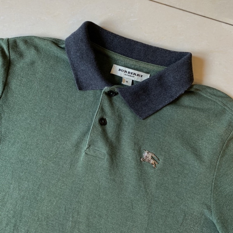 Burberry Polo Shirt Kaos Polo Kerah Original Second Bekas Authentic Preloved