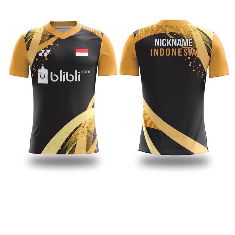 Jersey Bulutangkis Custom | Jersey Badminton Custom | Baju Kaos Bukutangkis Badminton Custom