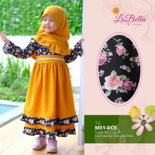 TERLARIS GAMIS ANAK 8 - 9 TAHUN KOMBINASI HITAM GOLD SIMPEL CANTIK DRESS PESTA