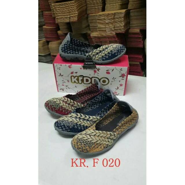 Sepatu Rajut KIDDO F020 New Flat ORIGINAL