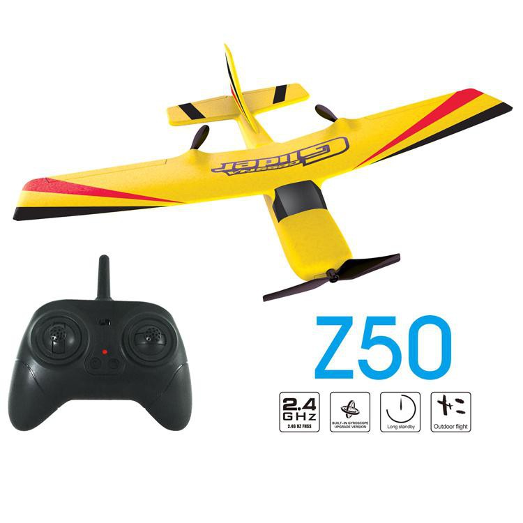 Import LeadingStar RC Plane RTF 2CH 2.4G ZC-Z50 RC Airplane Model RC Glider Drones Outdoor Toys for