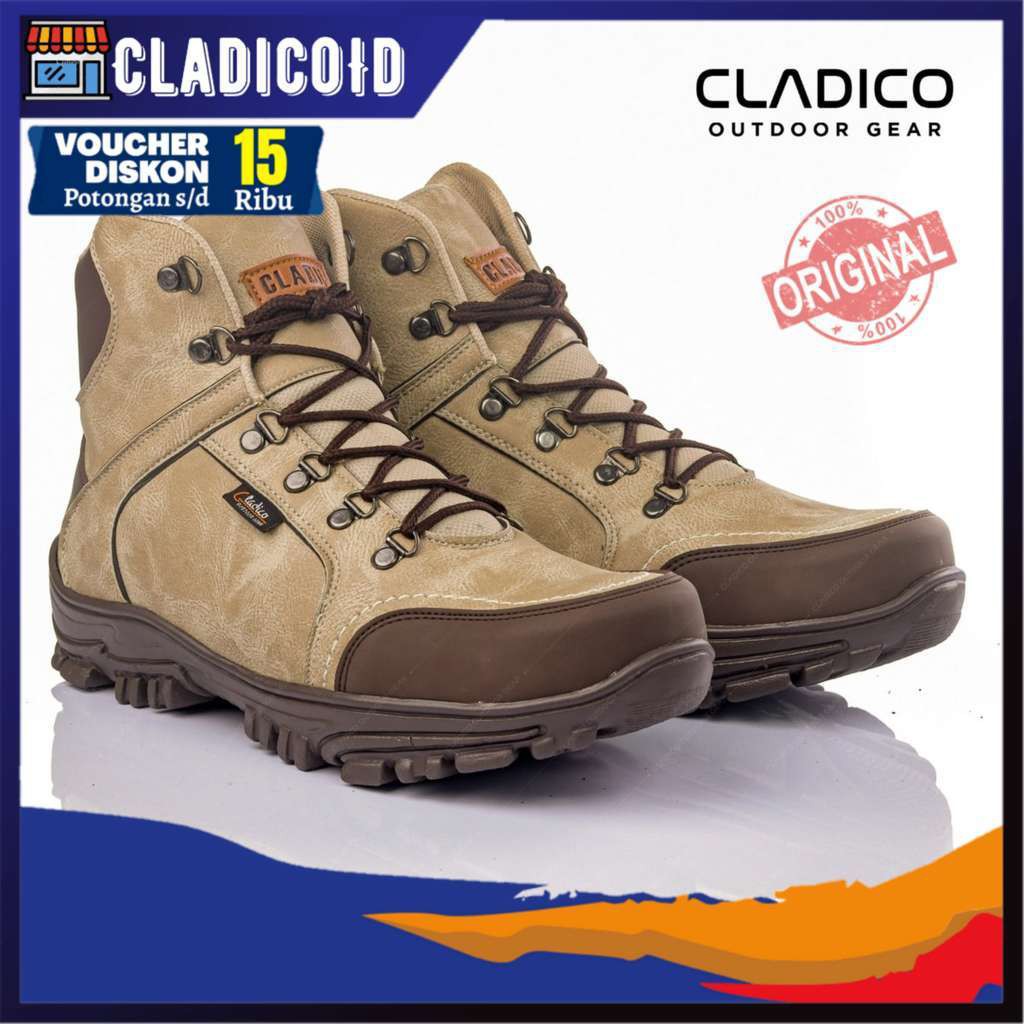 SEPATU SAFETY PRIA  UJUNG BESI CLADICO NORTH ORIGINAL BOOTS KERJA LUAR RUANGAN PROYEK LAPANGAN