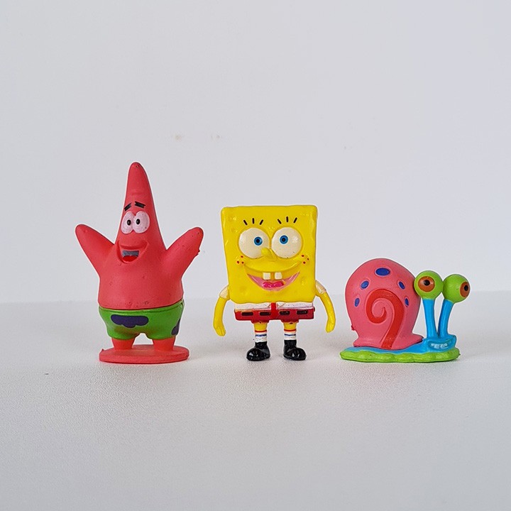 Set Figure Spongebob Pajangan Aquarium Bikini Bottom Sponge Bob