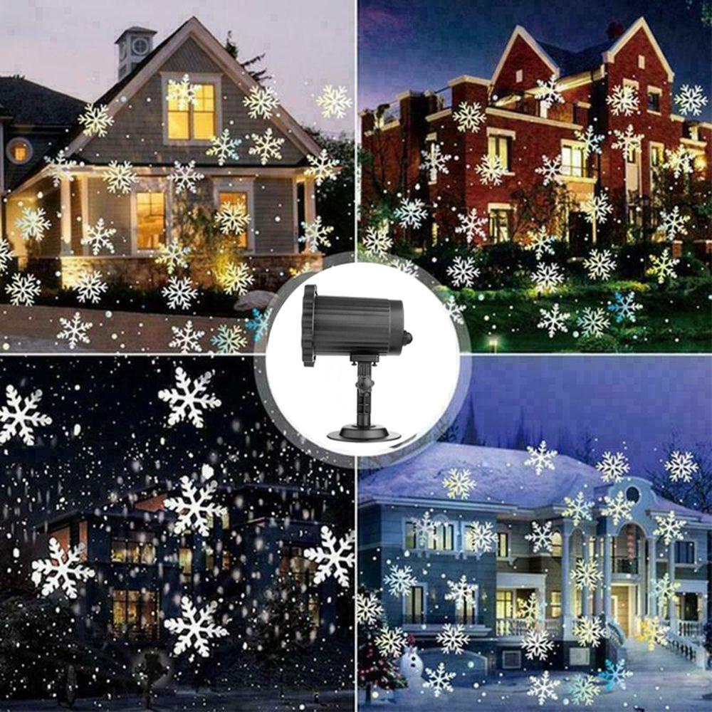 Solighter LED Snowflake Proyektor Hadiah Tahun Baru Panas Indoor Dan Outdoor Dekorasi Pemandangan Taman