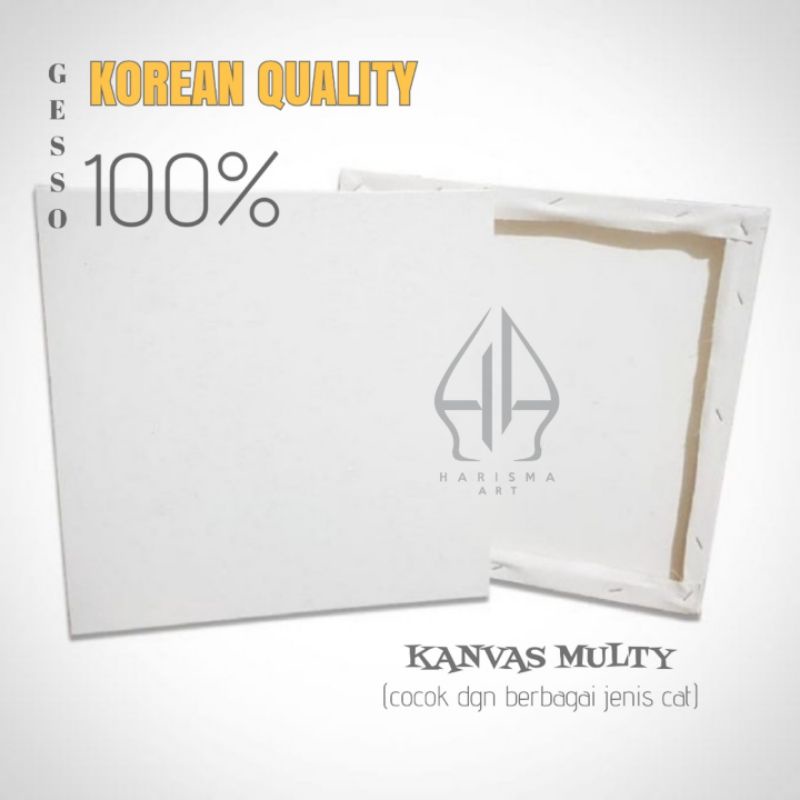 

Kanvas Lukis 25x25 cm + Spanram/Frame Siap Pakai