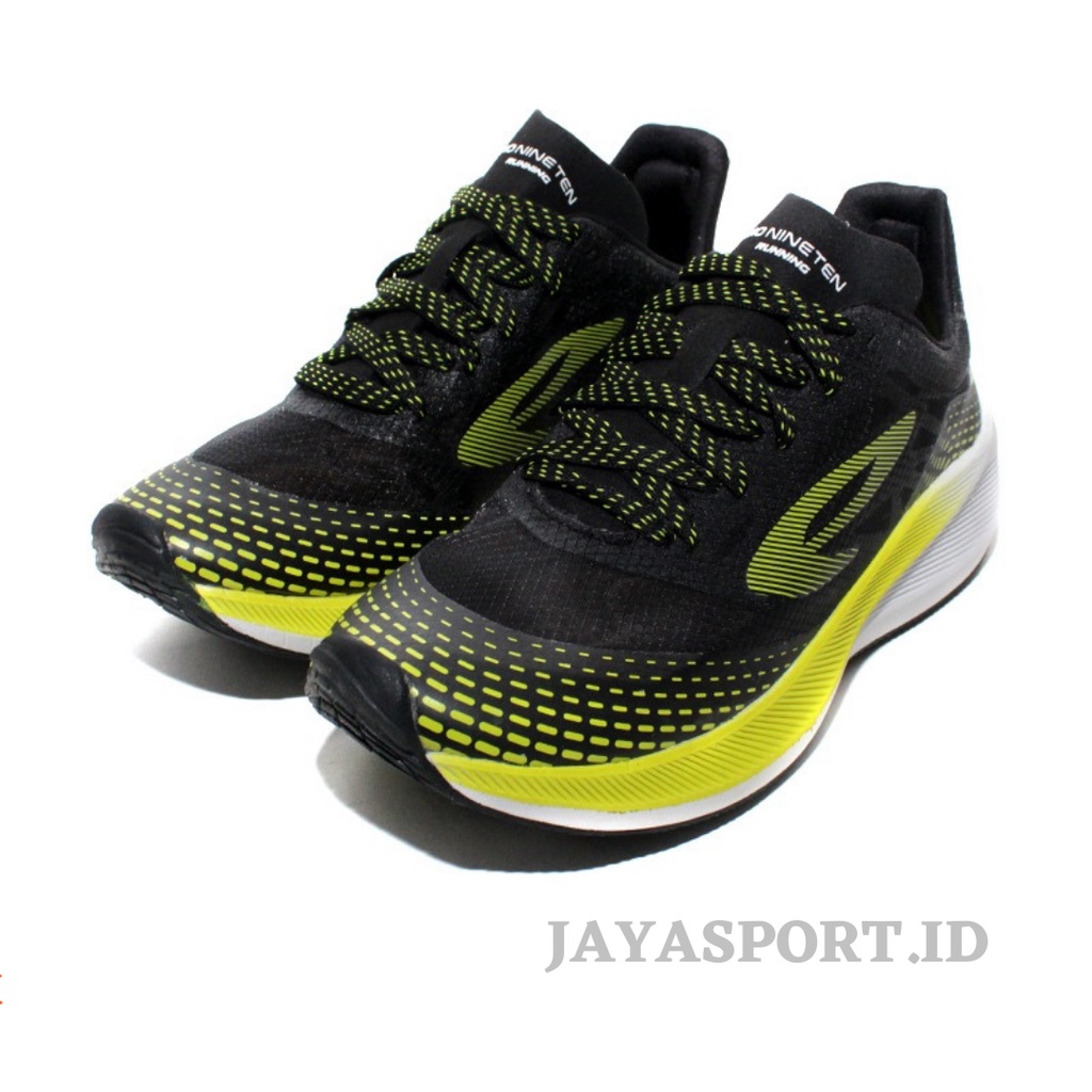 SEPATU RUNNING 910 HAZE 1.5 HITAM HIJAU NEON PUTIH
