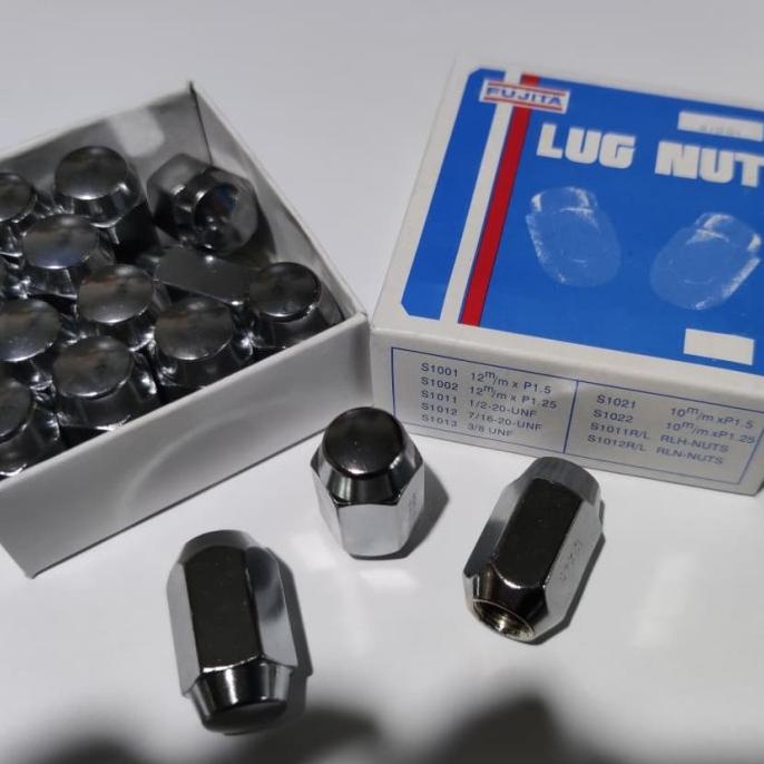 Baut Mur Pengencang 20 Pcs Fujita Racing Mur Roda Mobil 19 X 12 X 1.5 Toyota Honda Mazda