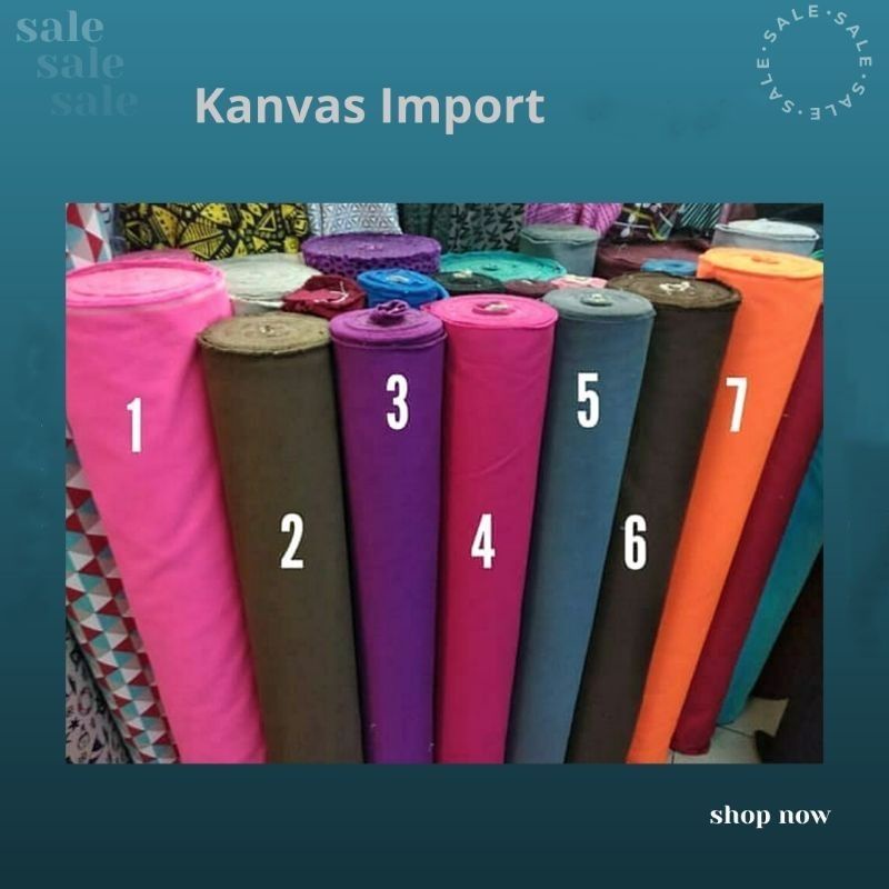 Promo 12.12 Sale Kain kanvas. Kain kanvas terpal. Kain kanvas meteran. Kain kanvas polos. Kain canva