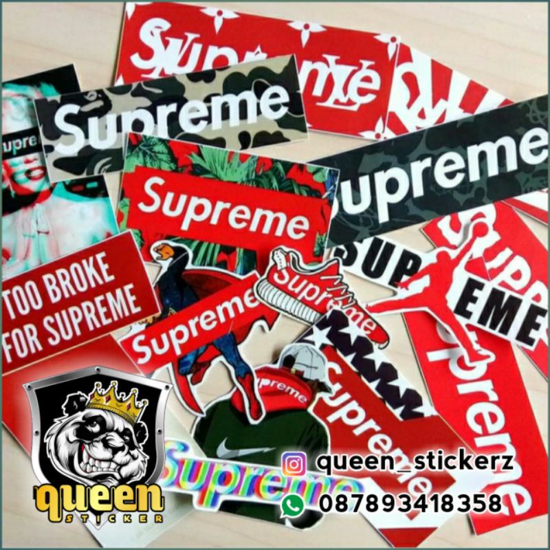 STICKER HYPEBEAST STICKER BRAND STICKER DISTRO MURAH