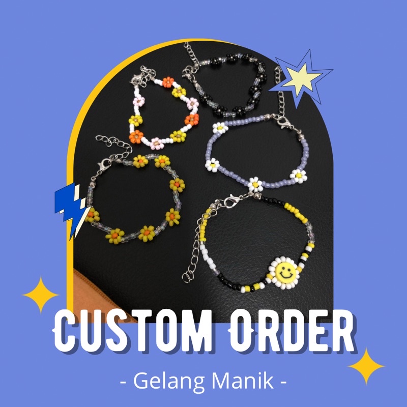 Custom Order Gelang Manik | Gelang Manik Custom