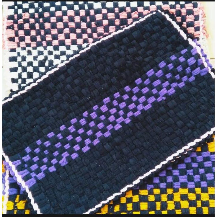 Paket isi 3 Keset Anyam Murah Tebal dan Nyerap air