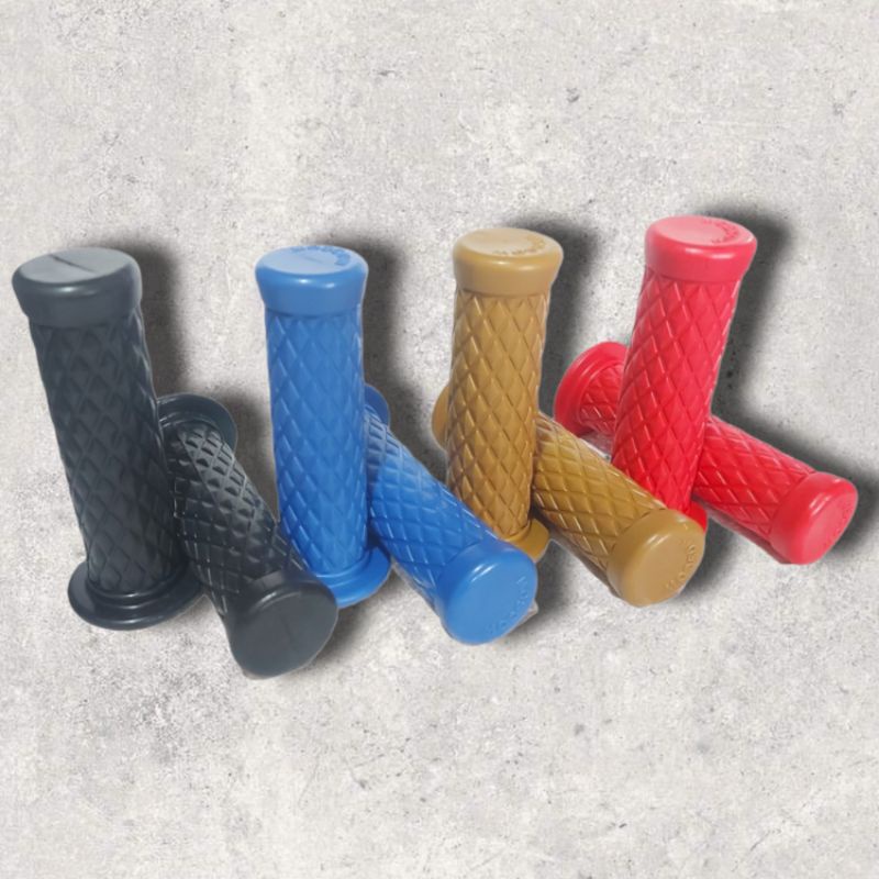 COD Hanfat handgrip retro klasik, grip Wajik Diamond super soft cocok untuk semua motor