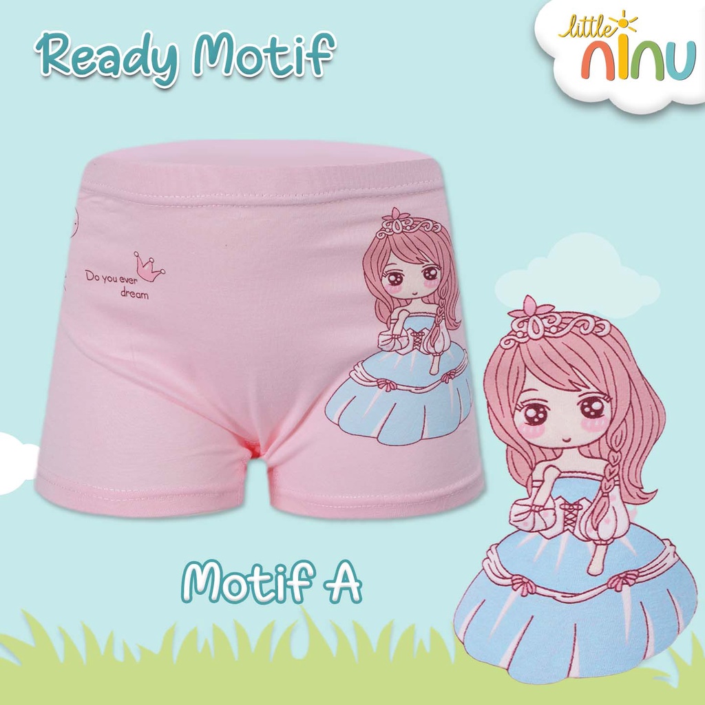 LITTLE NINU CD Celana Dalam Boxer Anak Katun Premium 0002