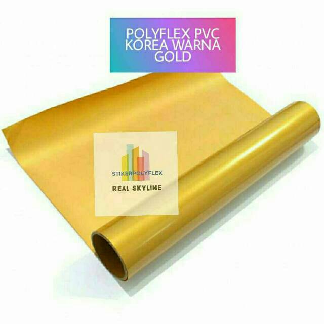 Polyflex Pvc Warna Gold Atau Emas Shopee Indonesia