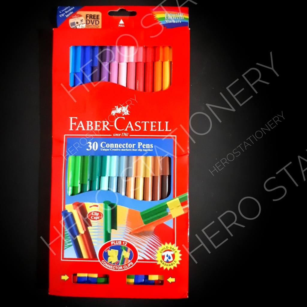 

Faber-castell connector pen set 30 warna