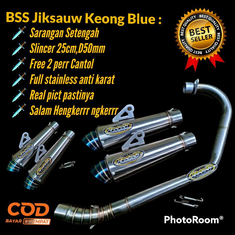 BSS Jiksauw keong blue Buat motor GL, Mp, CB, Tiger Dll free 2 perr Bisa COD Engkeerr engker