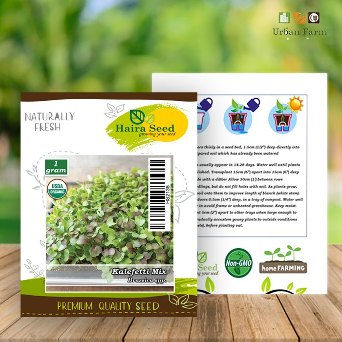 Benih-Bibit Microgreen Kalefetti Mix Organik (Haira Seed)