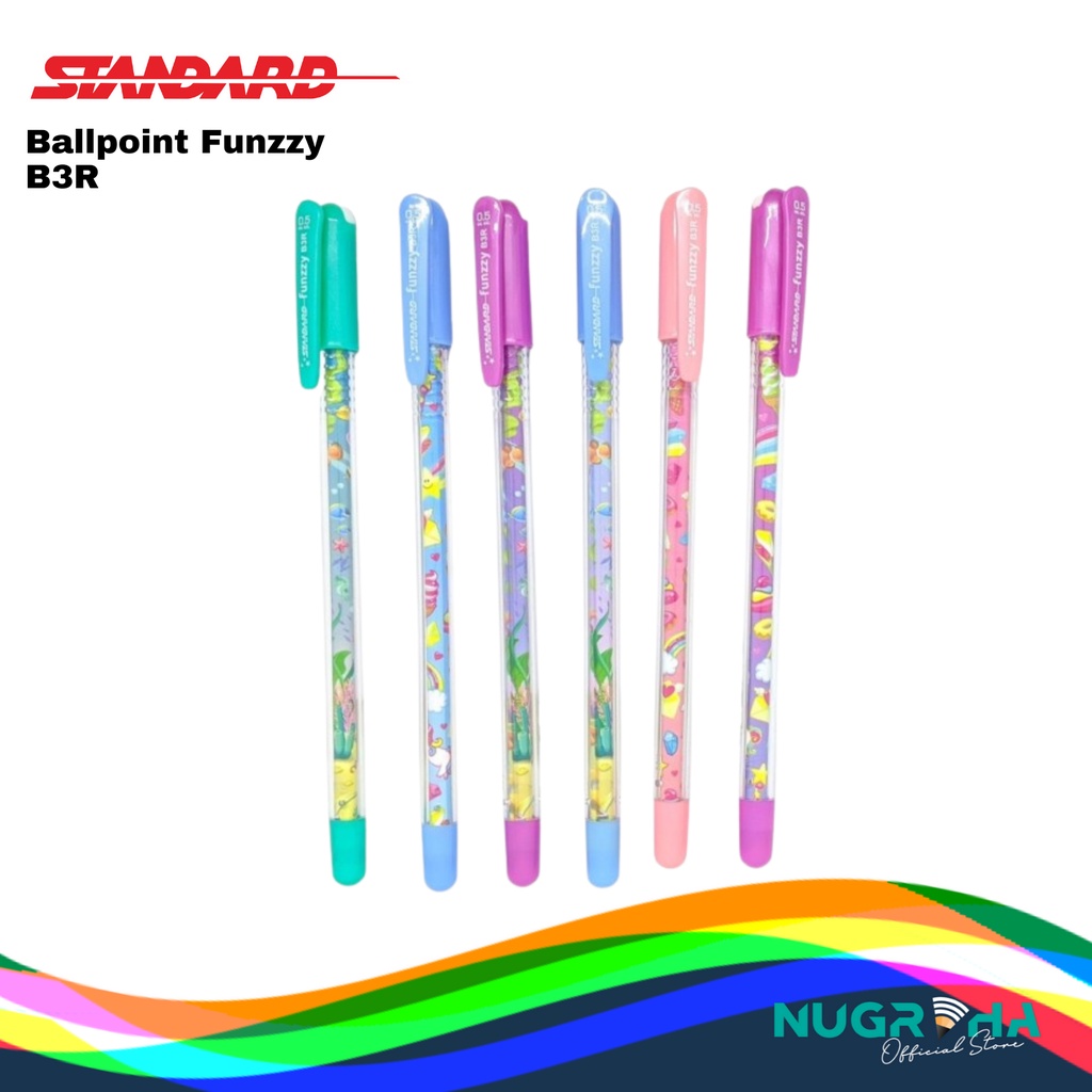 STANDARD BALLPOINT / PULPEN / PENA FUNZZY B3R (1 LUSIN)