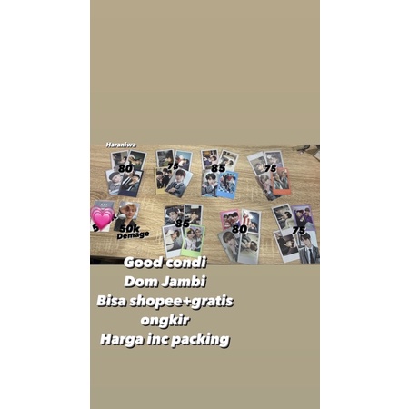 READY STOCK PC GGU SET JAY,JAKE,JUNGWOON,HEESEUNG,NIKI,SUNOO,SUNGHOON