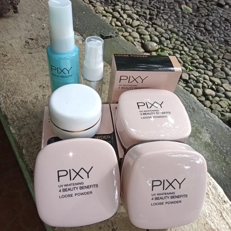 Pixy SHARE IN JAR UV WHITENING LOOSE POWDER bottle 20ml Setting Spray Mist FACE MIST