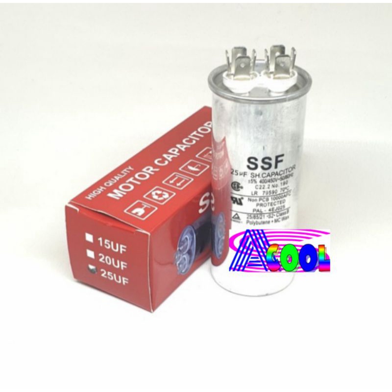 Kapasitor AC 25 uf/Capacitor AC 25 Mikro/Kapacitor 25 Micro