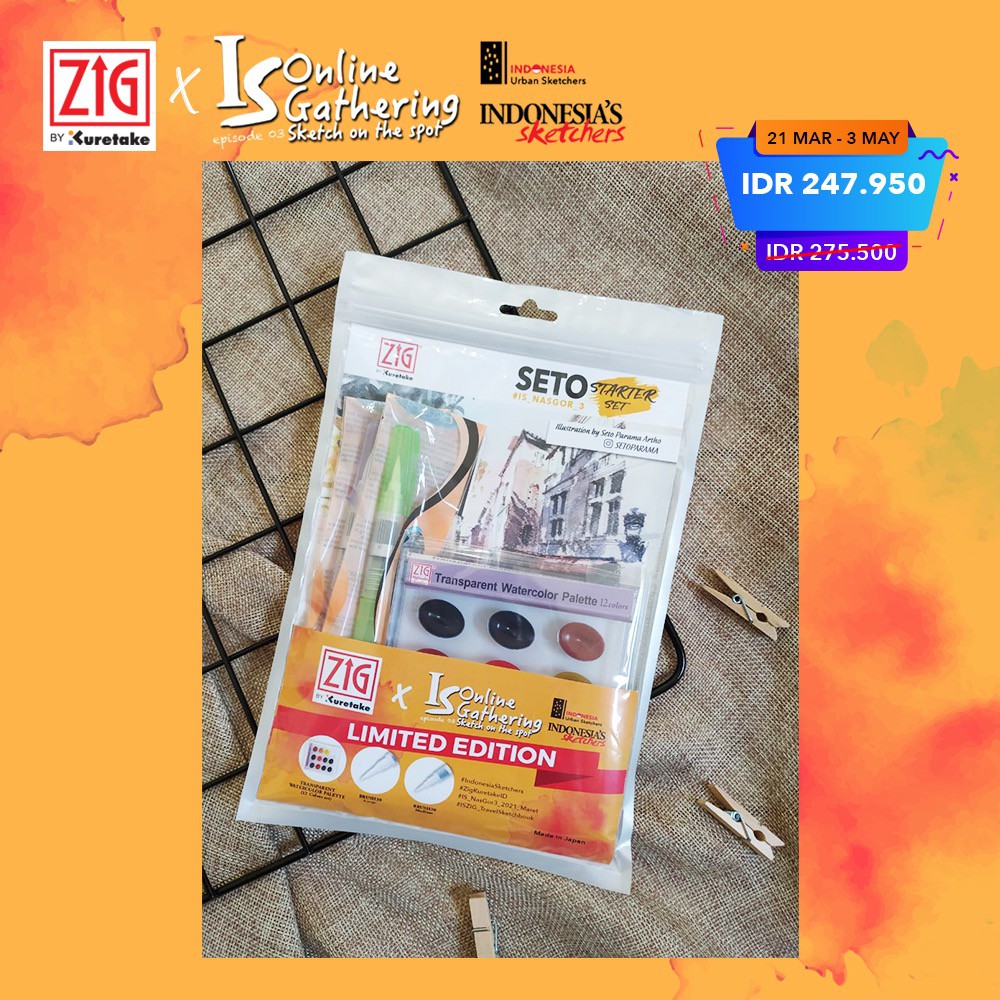 

Paket Indonesia Sketchers Online Gathering SETO Starter Set